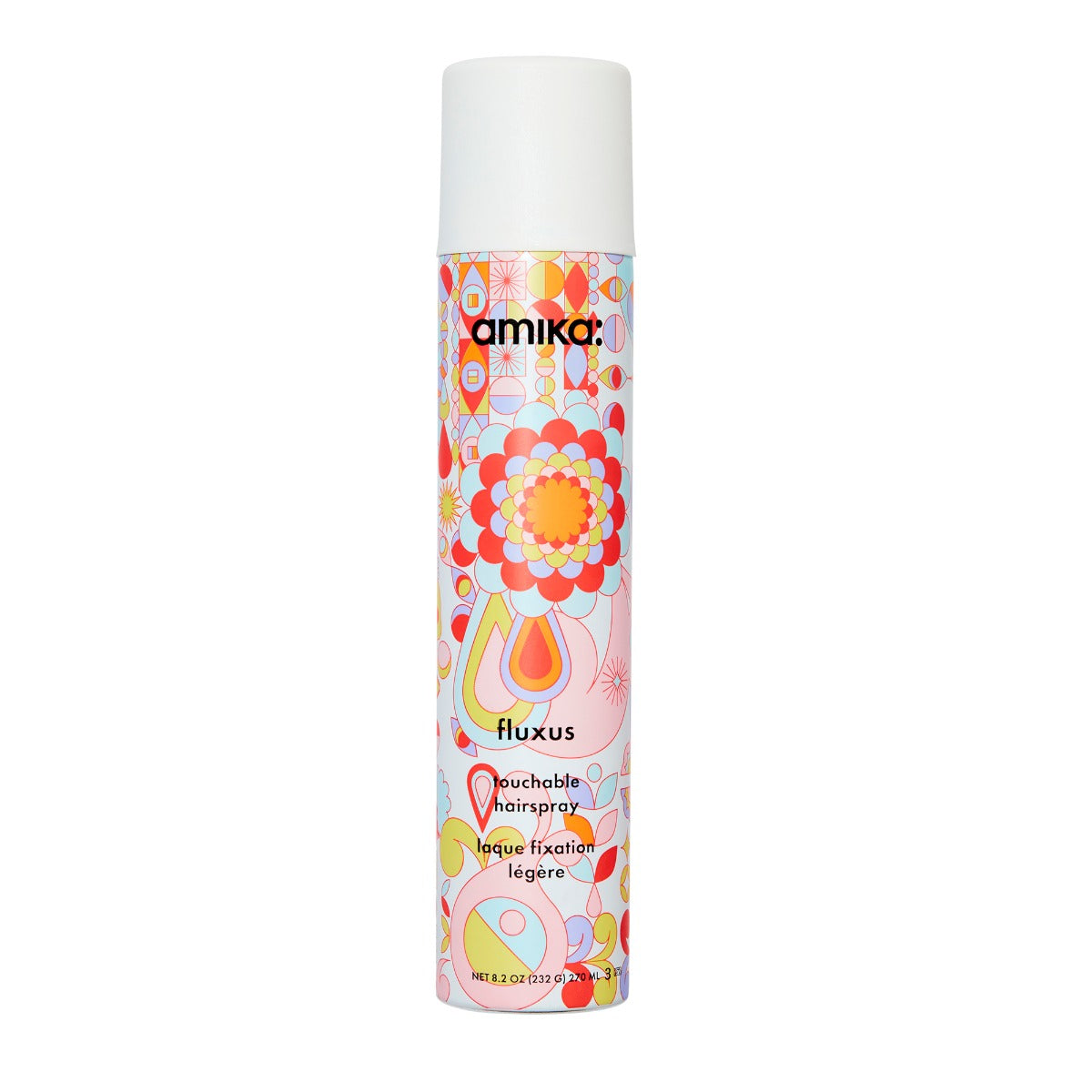 amika fluxus touchable, flexible hold hairspray