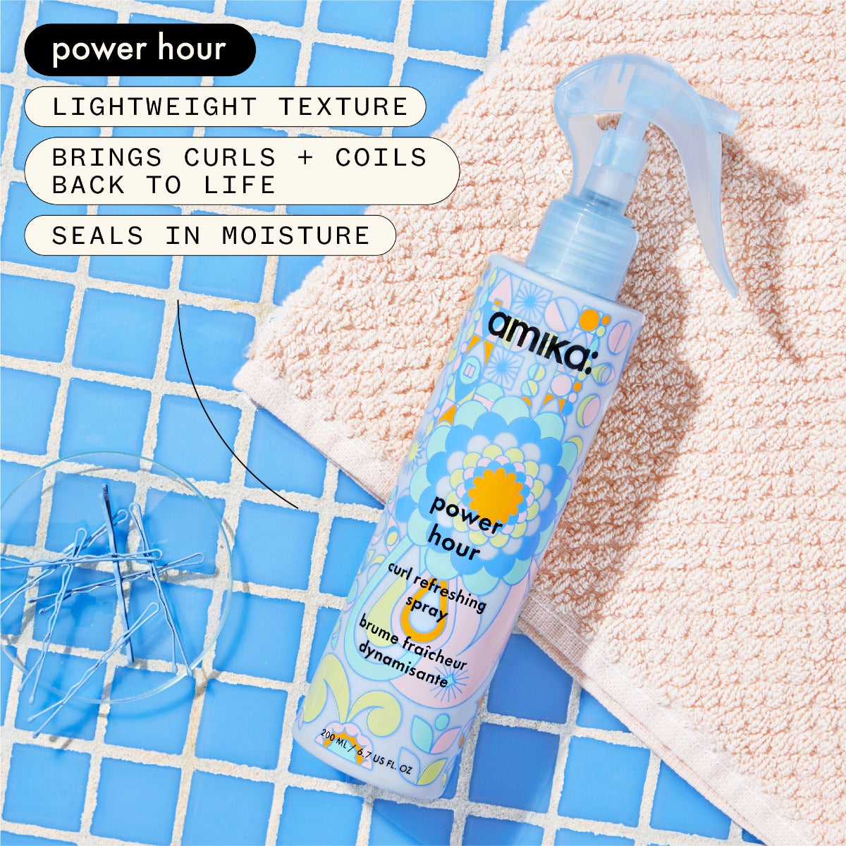 Amika Power Hour Curl Refreshing Spray 