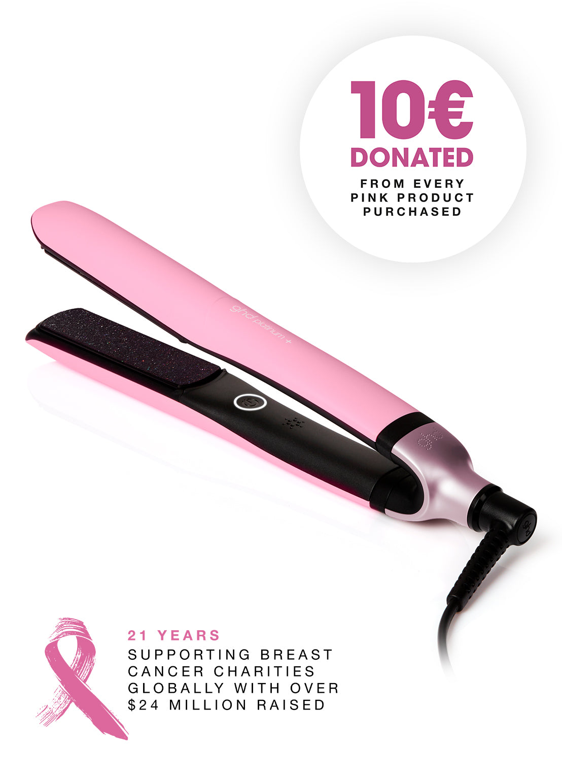 GHD Styler Platinum+ - ghd Pink Collection