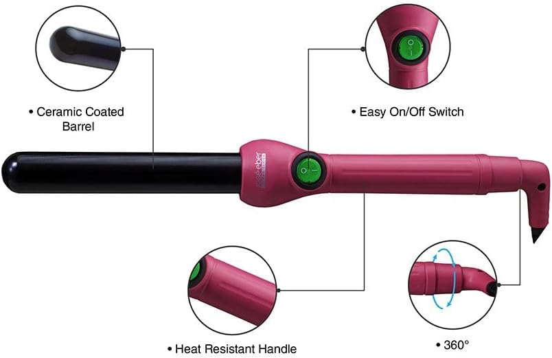 Clipless Curling Iron Pink 25mm