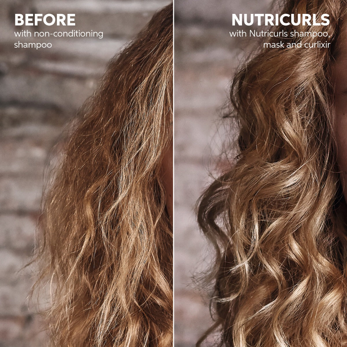 Wella Professionals Nutricurls Curlixir Balm Voor en Na