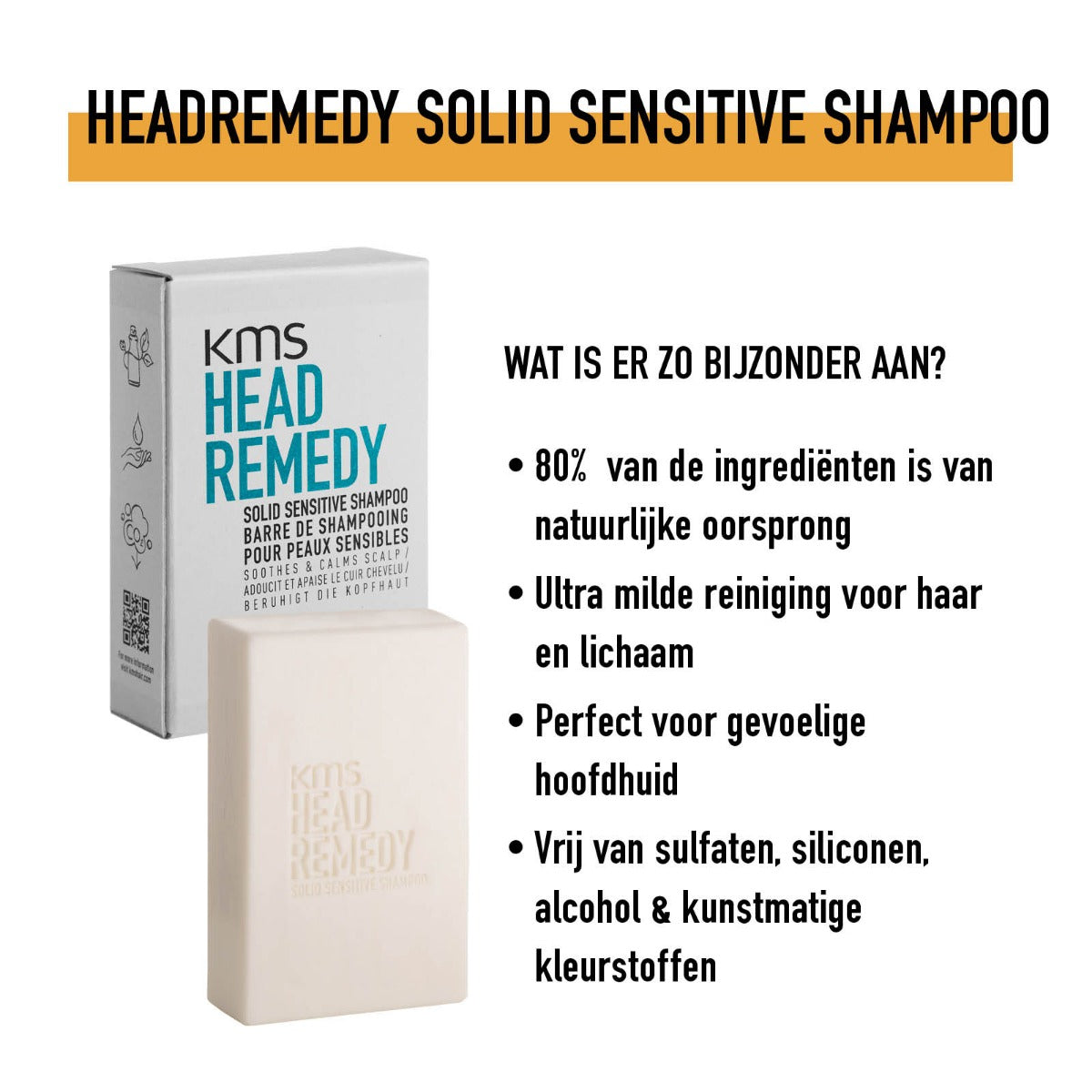 KMS HEADREMEDY SOLID SENSITIVE SHAMPOO 75g