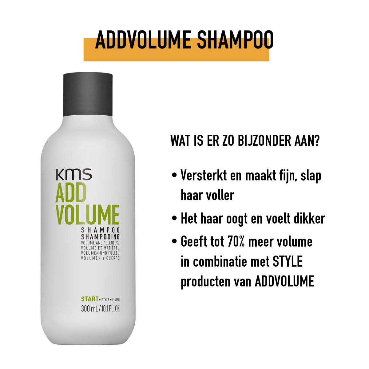 KMS ADDVOLUME SHAMPOO 300ML