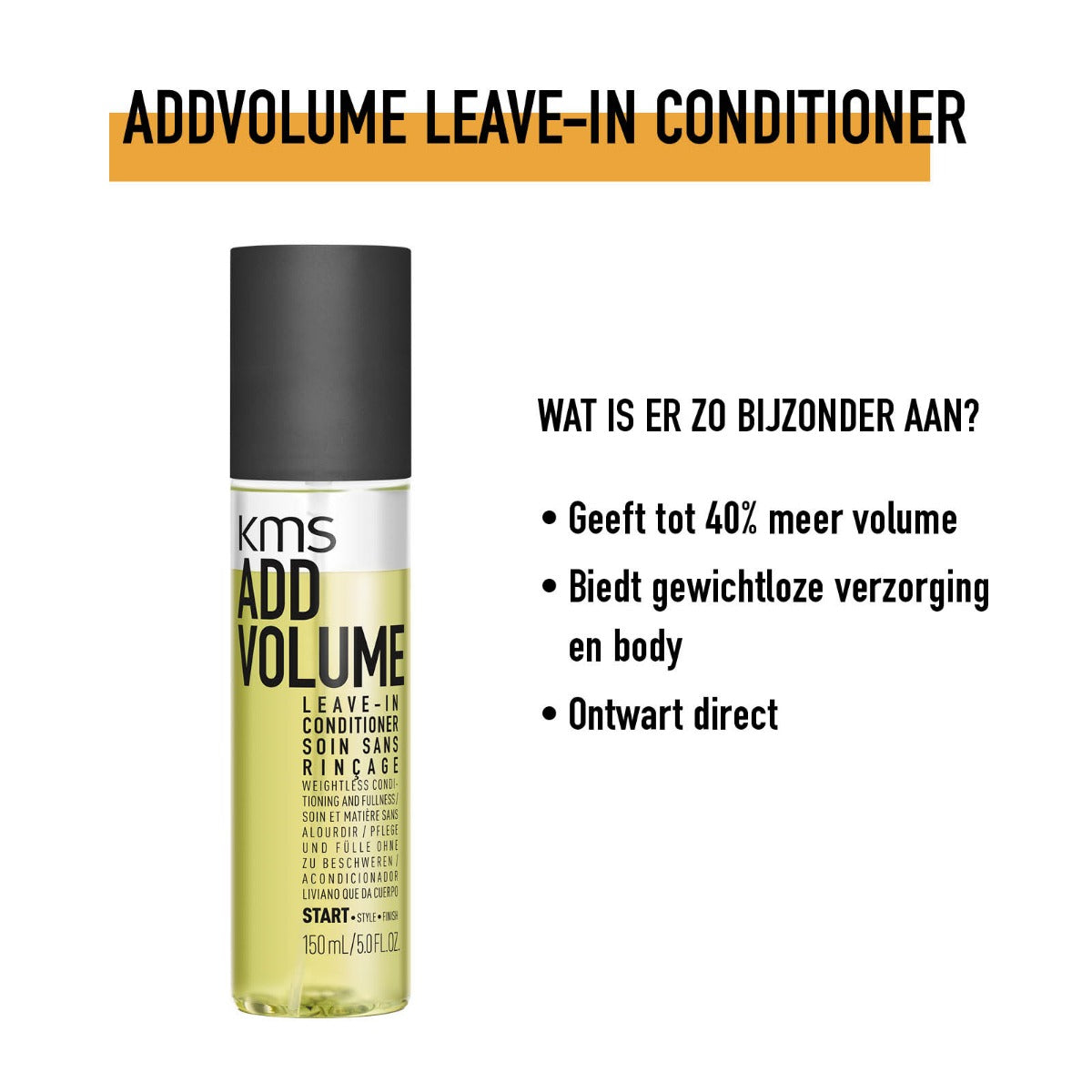 KMS ADDVOLUME LEAVE-IN CONDITIONER 150ML