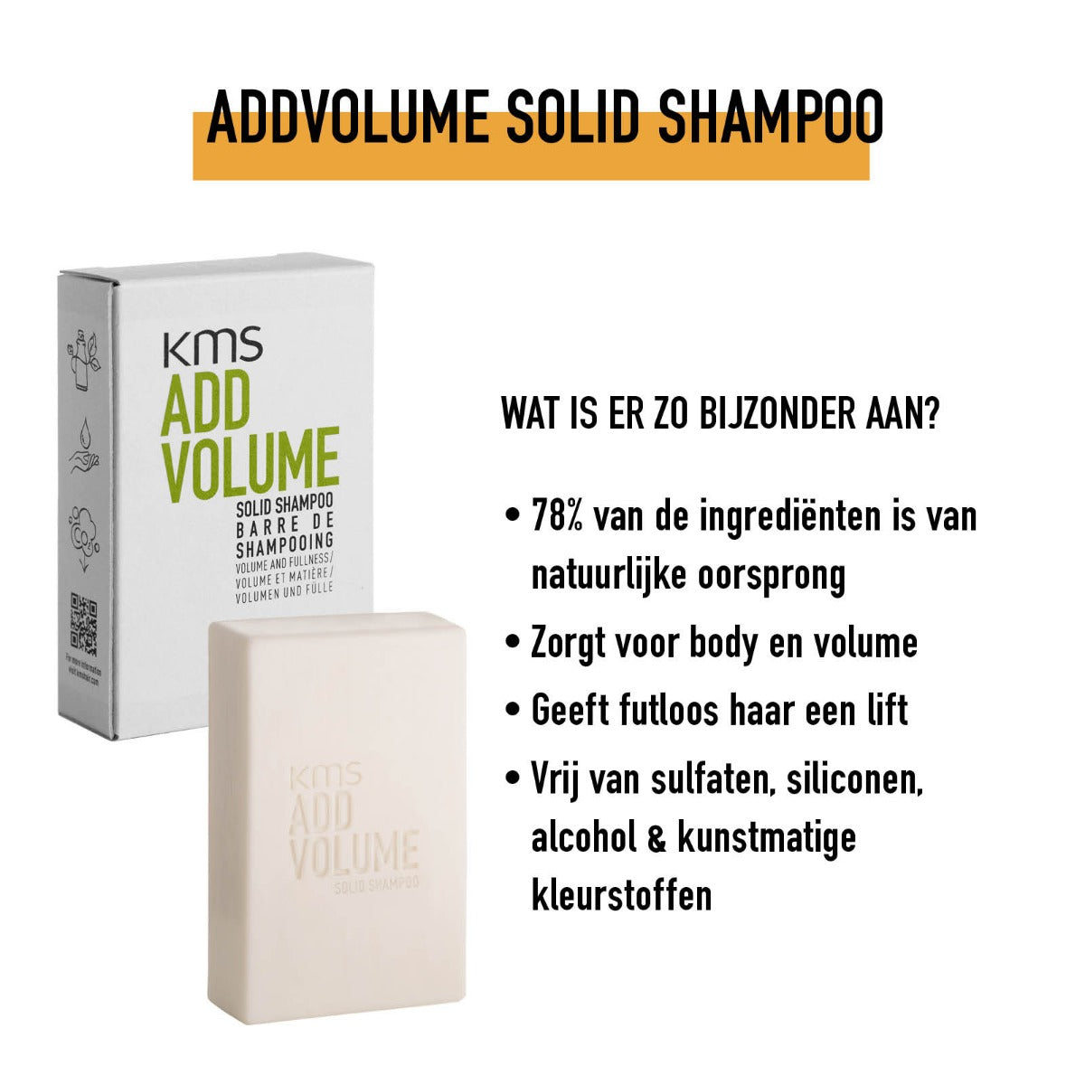 KMS ADDVOLUME SOLID SHAMPOO 75g