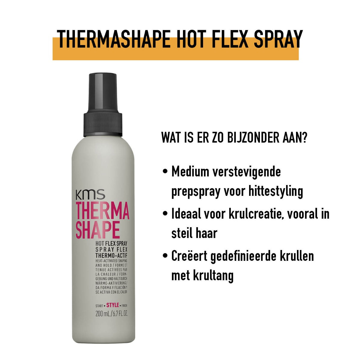 KMS THERMASHAPE HOT FLEX SPRAY 200ML