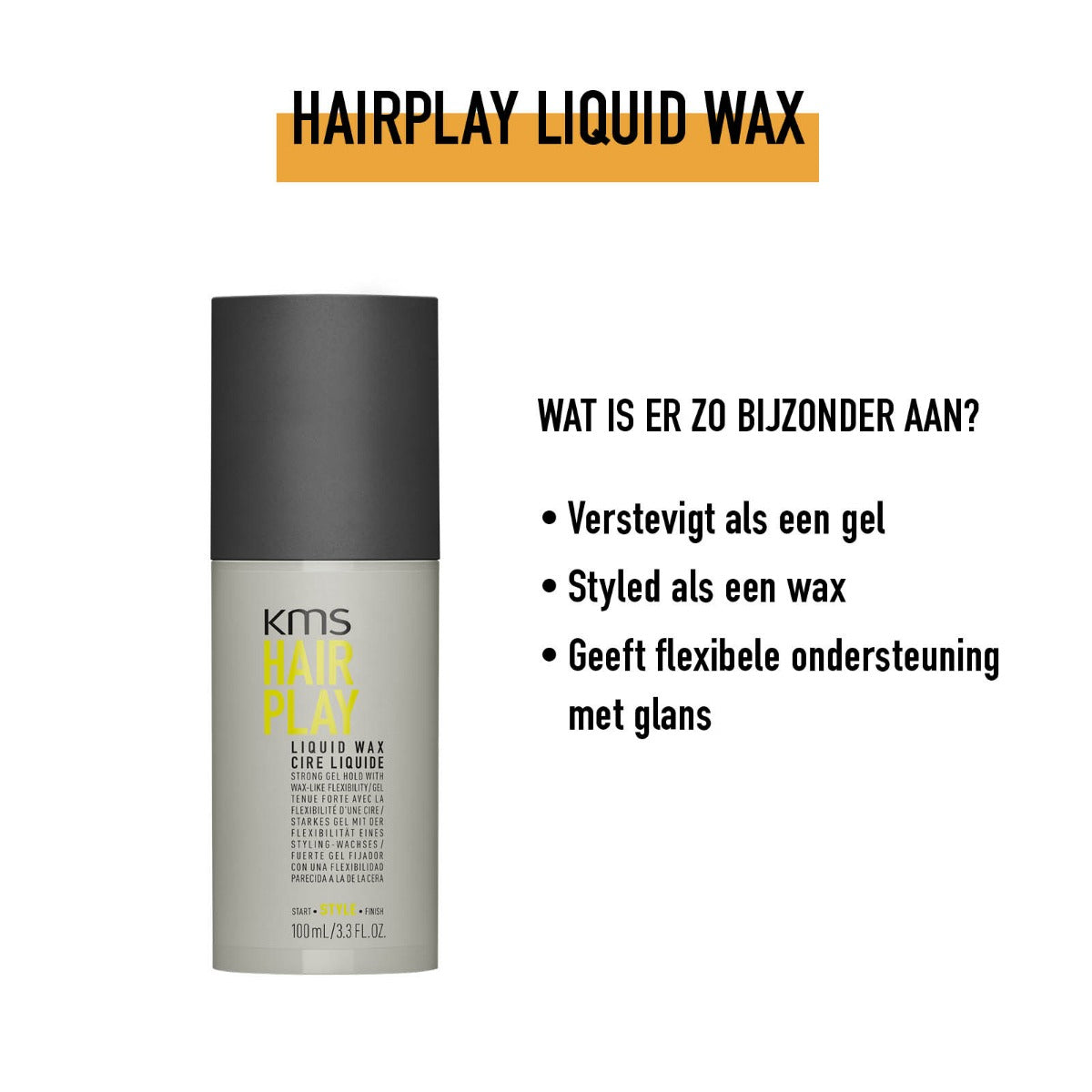 KMS HAIRPLAY LIQUID WAX 100ML