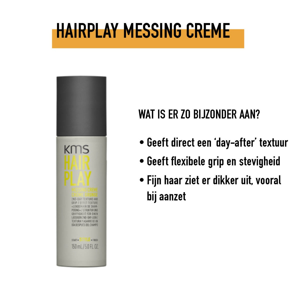 KMS HAIRPLAY MESSING CREME 150ML