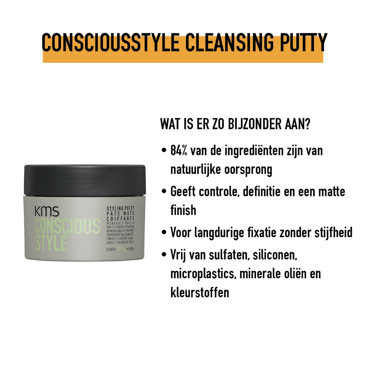 KMS CONSCIOUS STYLE STYLING PUTTY 75ML