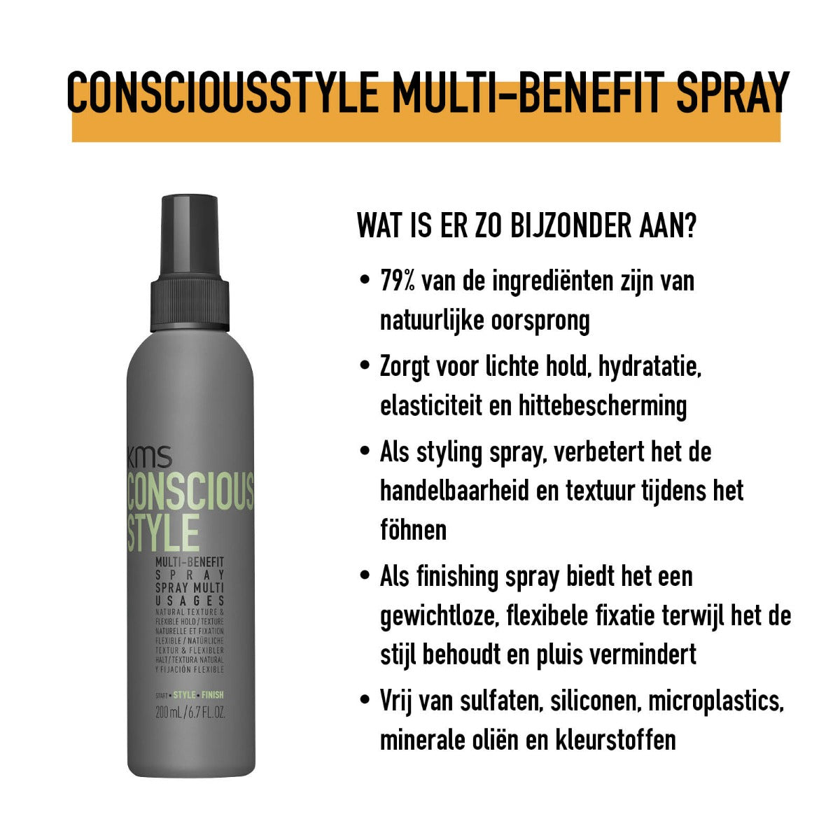 KMS CONSCIOUS STYLE MULTI-BENEFIT SPRAY 200ML