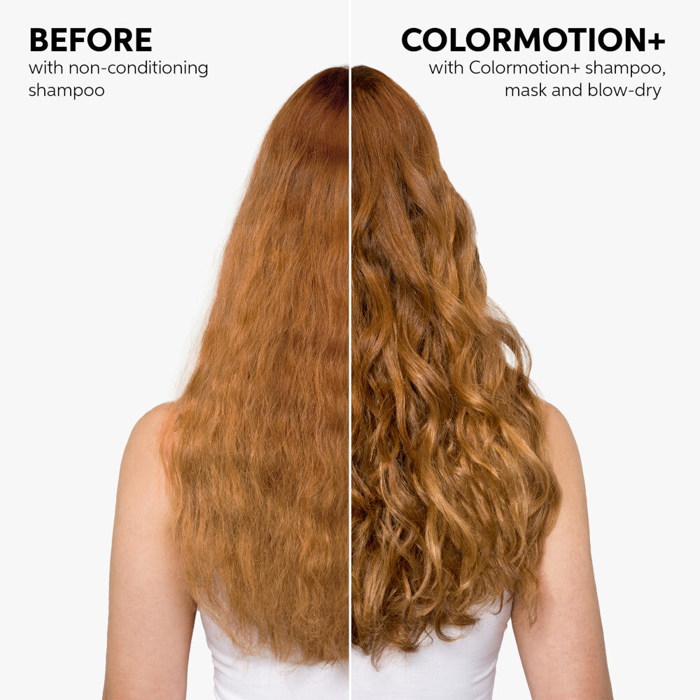 Wella Professionals ColorMotion Conditioner Voor en Na