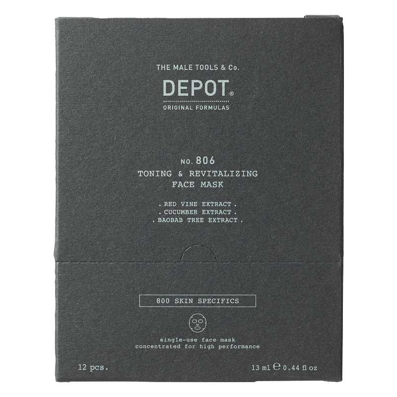 DEPOT 806 TONING & REVITALIZING FACE MASK 12pz