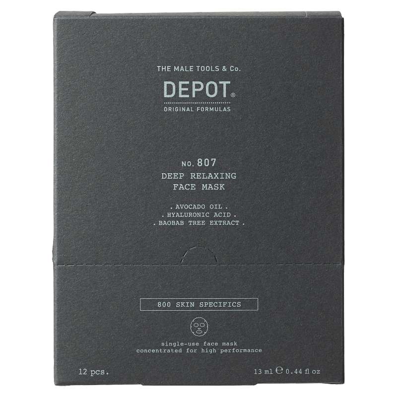 DEPOT 807 DEEP RELAXING FACE MASK 12pz