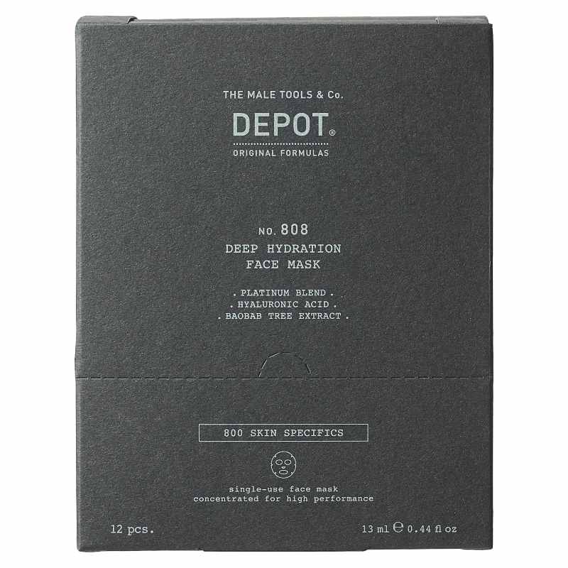 DEPOT 808 DEEP HYDRATION FACE MASK 12pz