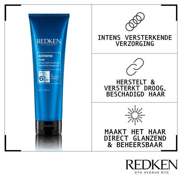 Redken Extreme Haarmasker voor beschadigd en kwetsbaar haar 250ml