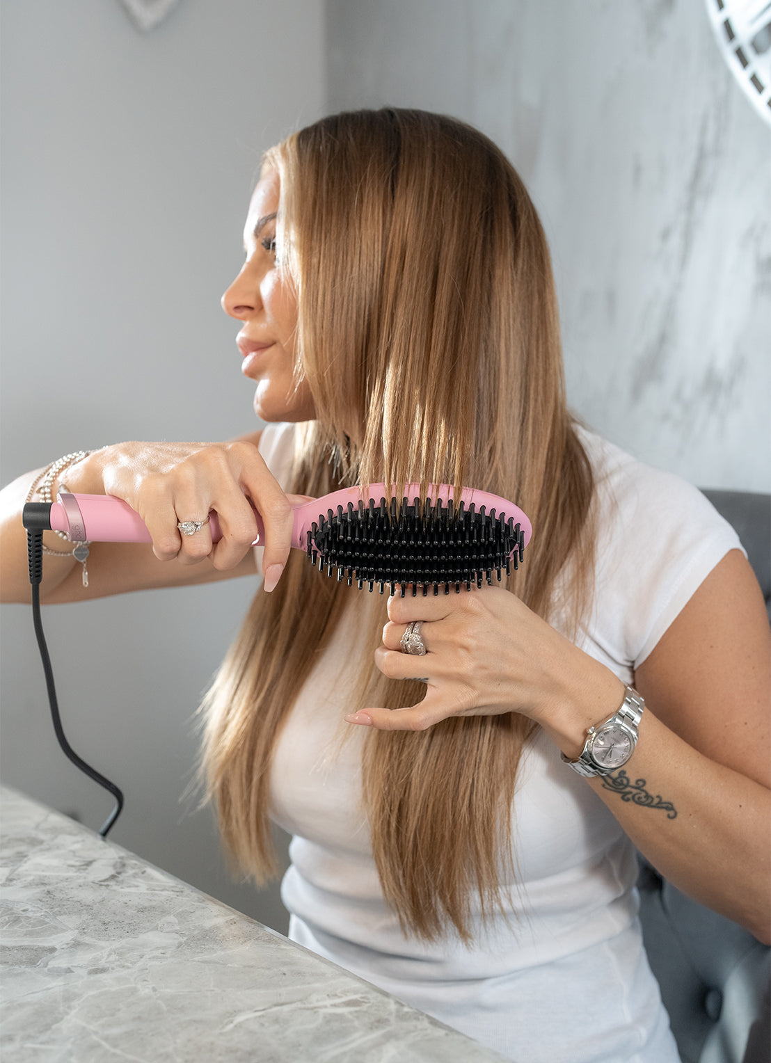 GHD Hot brush glide - ghd Pink Collection