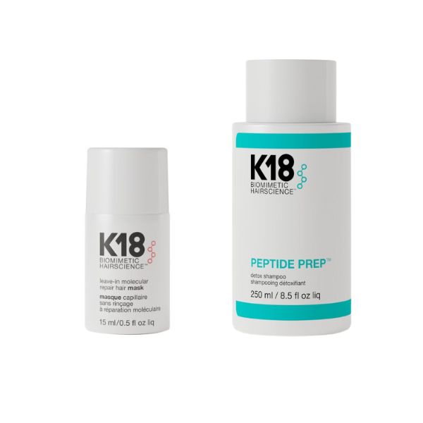 K18 Masker met K18 Preptide Detox Shampoo