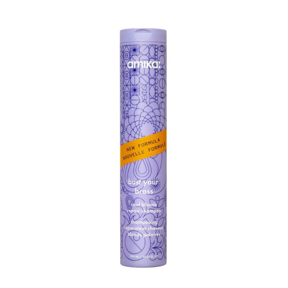 Amika BUST YOUR BRASS Cool Blonde Bond Repair Shampoo