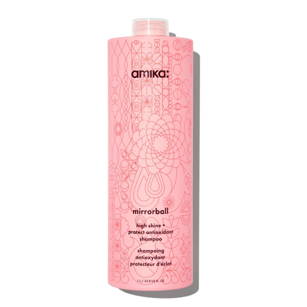 amika mirrorball high shine + protect antioxidant shampoo