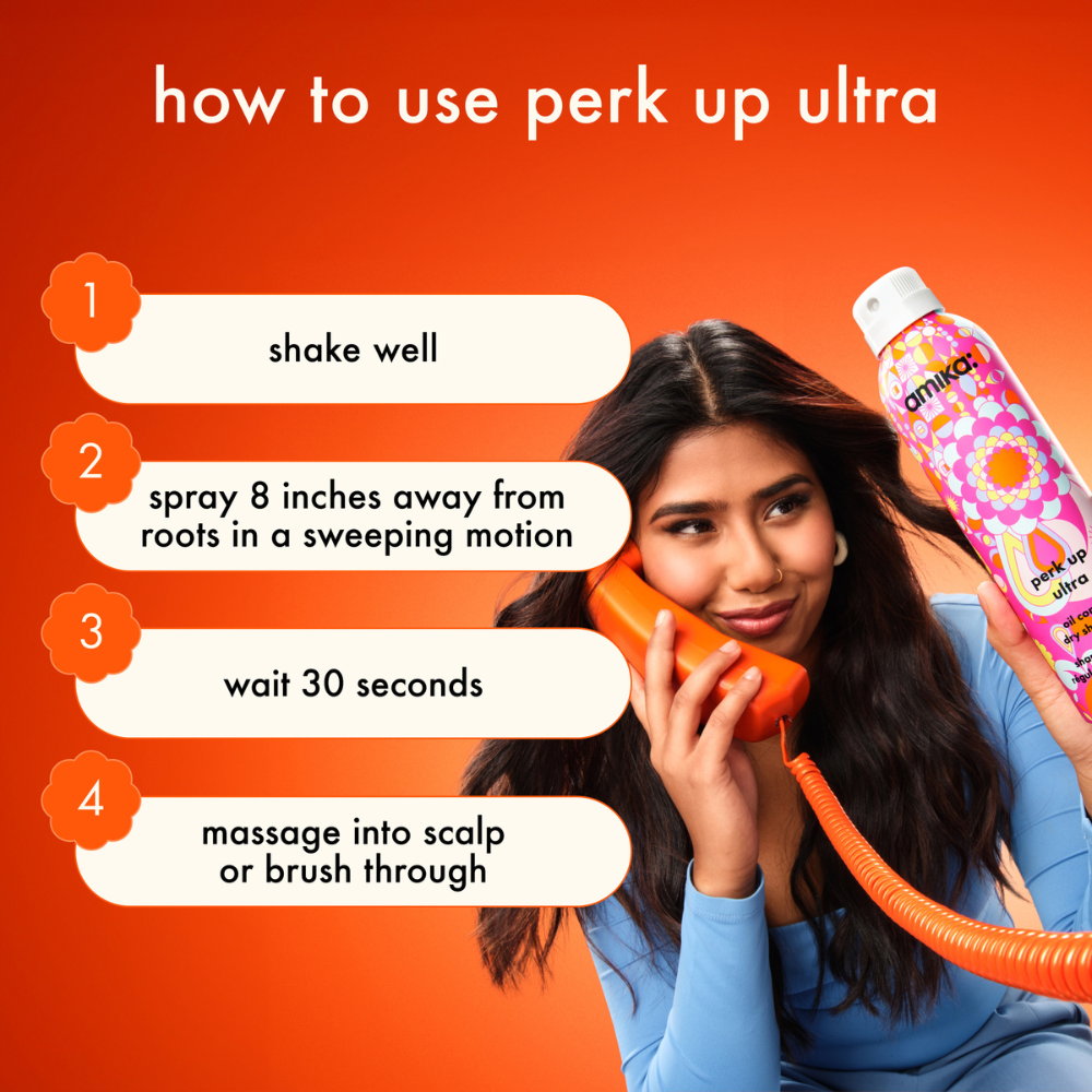 amika perk up ultra oil control dry shampoo 84ml