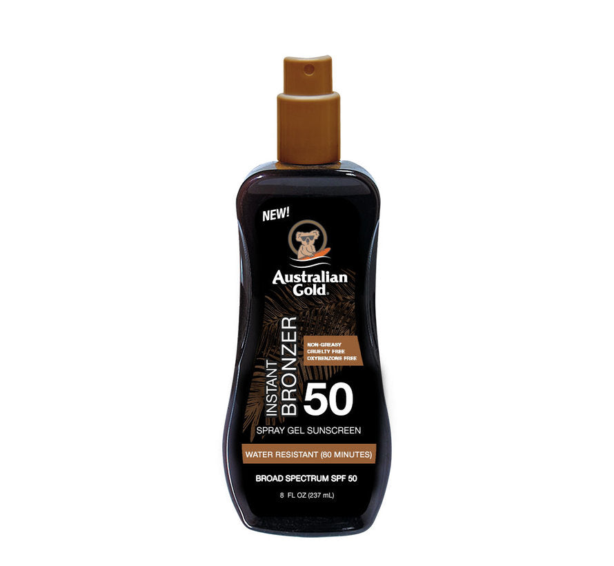 Australian Gold SPF 50 Spray Gel Bronzer 237ml