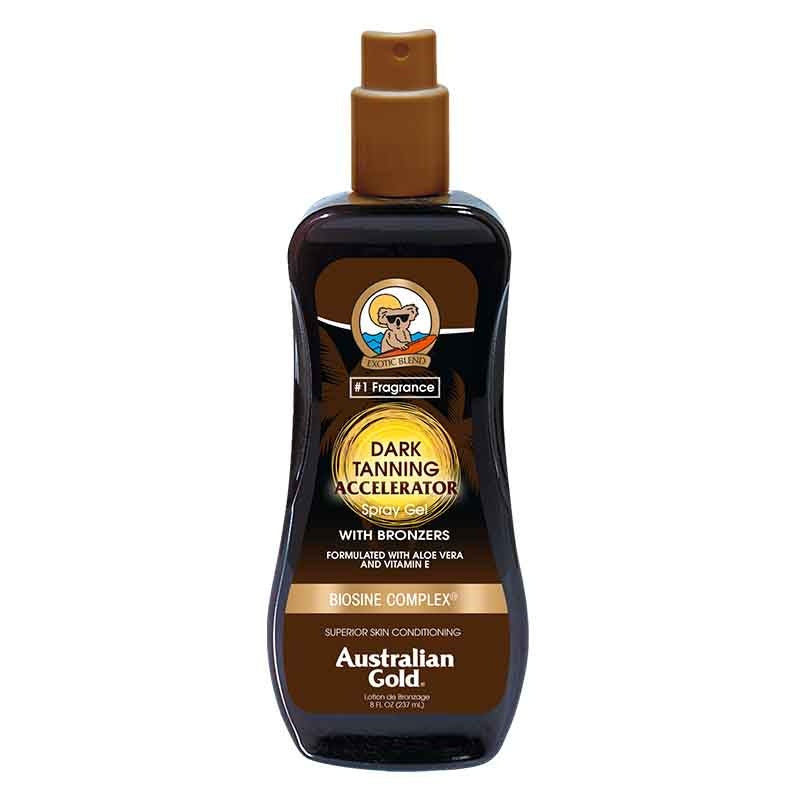 Australian Gold Dark Tanning Accelerator Spray Gel met Bronz