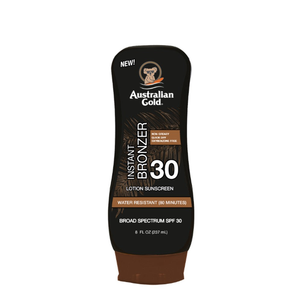 Australian Gold SPF30 Zonnebrand Lotion + Bronzer - 237 ml