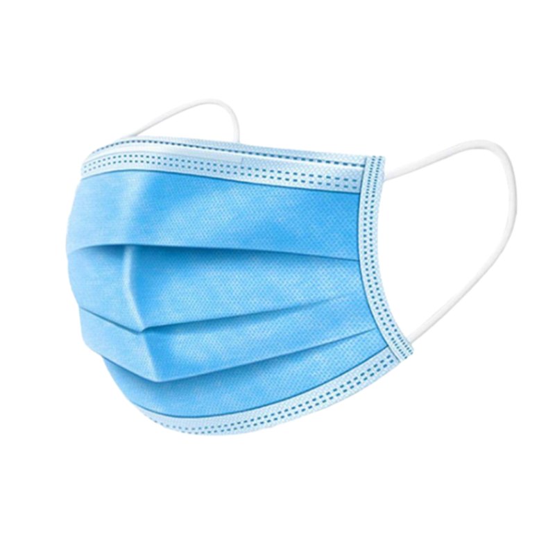 IBP Mondmasker 3-Laags met Elastiek - Blauw 50st