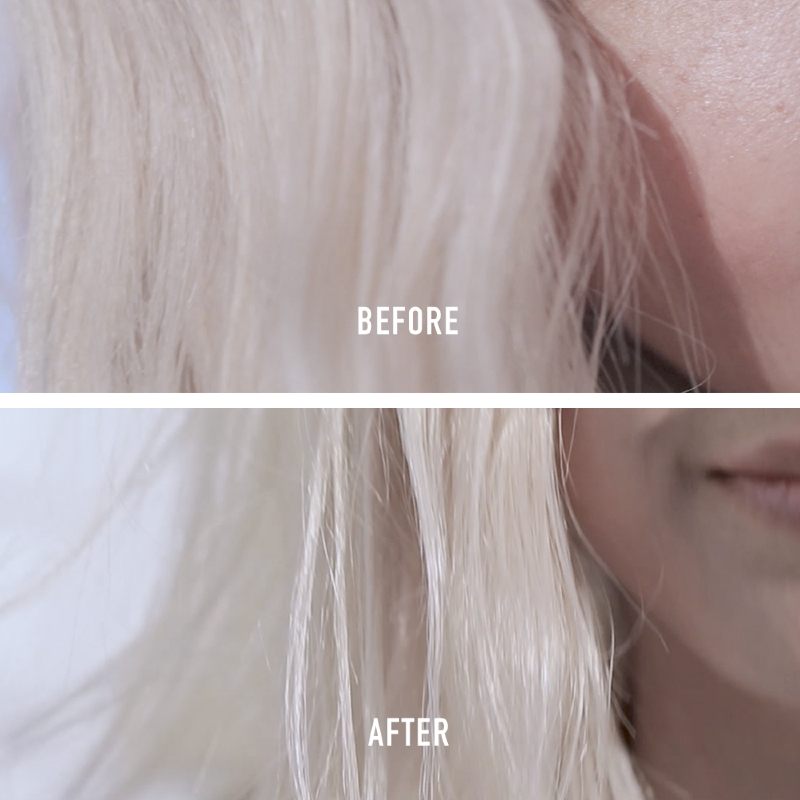 Kérastase Blond Absolu Bain Lumière Shampoo Before & After