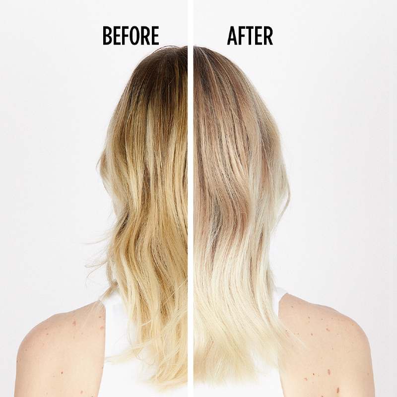 Kérastase Blond Absolu Masque Cicaextreme Haarmasker Before and After Blond Haar