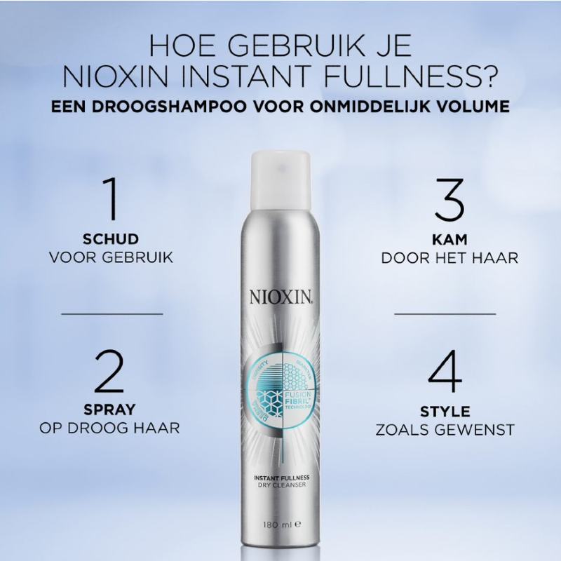 Nioxin Instant Fullness Gebruik