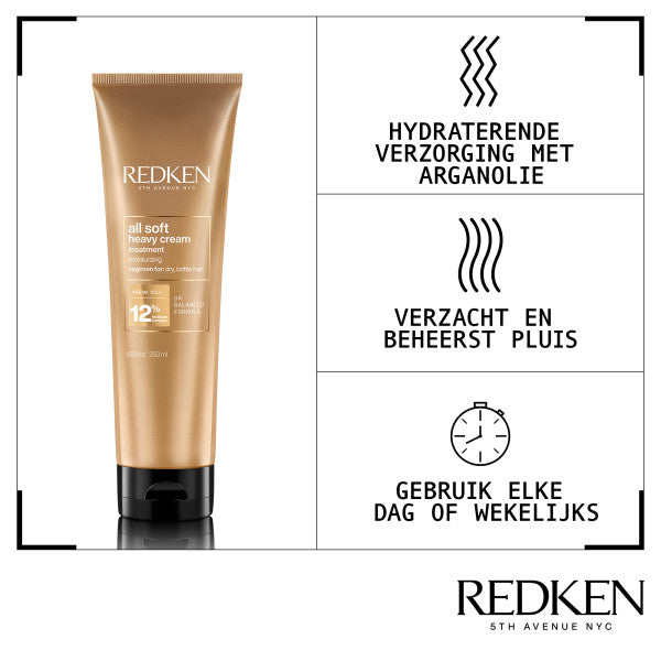 Redken All Soft Heavy Cream Treatment voor Droog Haar 250ml