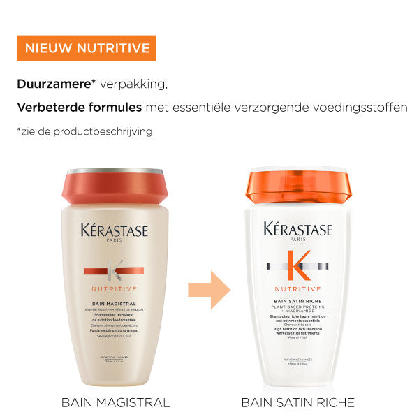 Kérastase Nutritive Bain Satin Riche Shampoo voor zeer droog haar - 250 ml