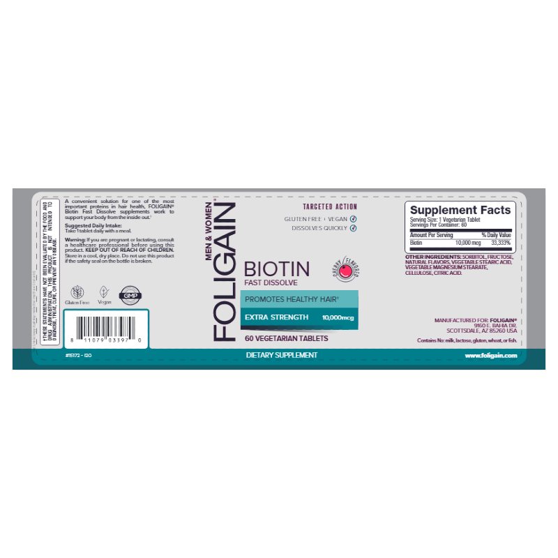 Foligain Snel Oplossend Biotine Supplement