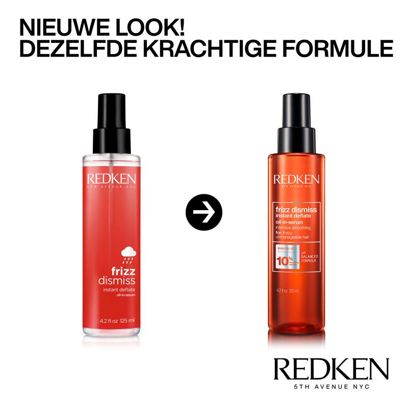 Redken Frizz Dismiss Instant Deflate Olie-in-Serum 125ml oud en nieuw