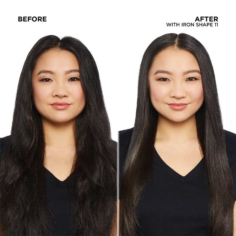 Redken Heat Styling Shape 11 Hittbeschermende Spray Before & After 