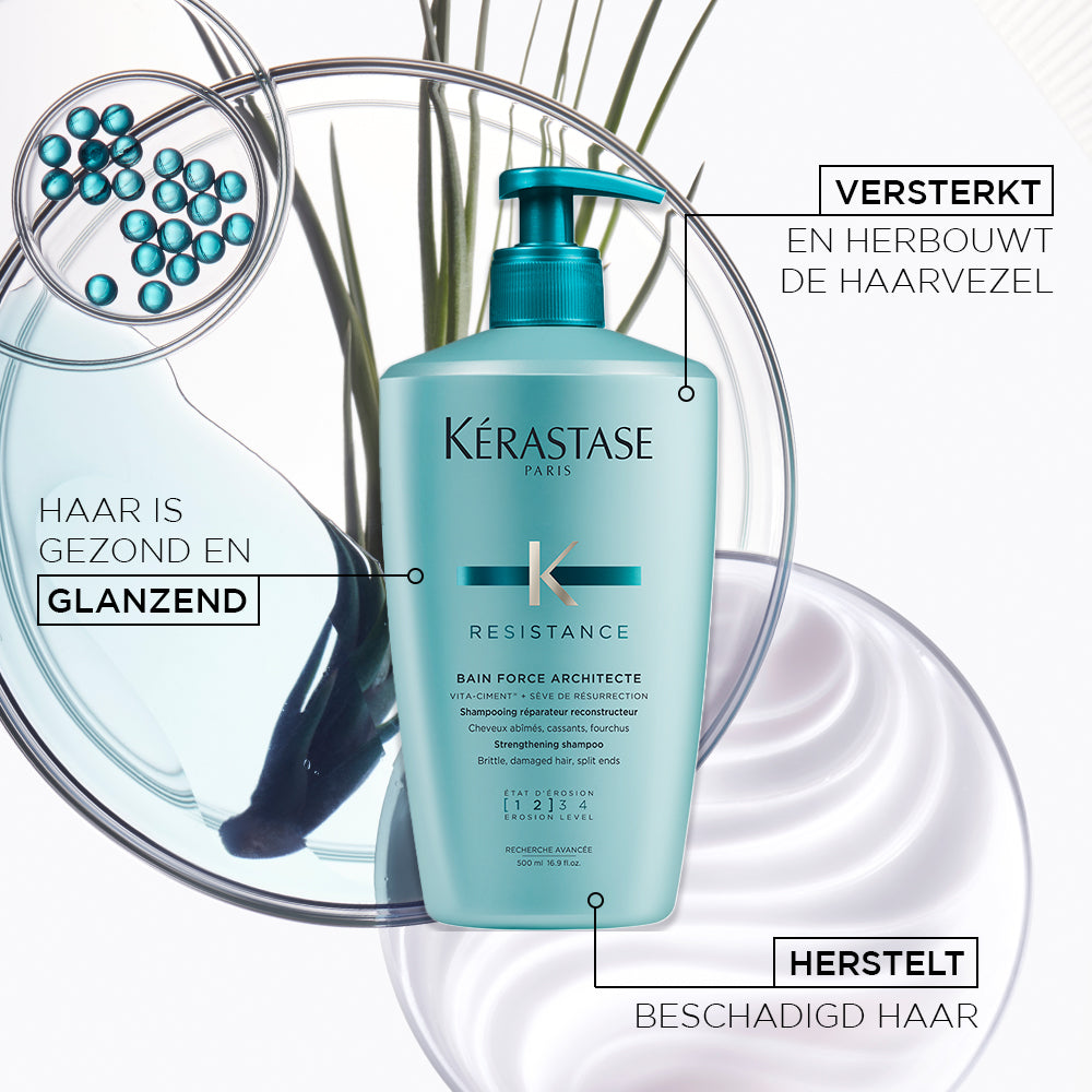 Kérastase Résistance Bain Force Architecte Shampoo voor Beschadigd Haar