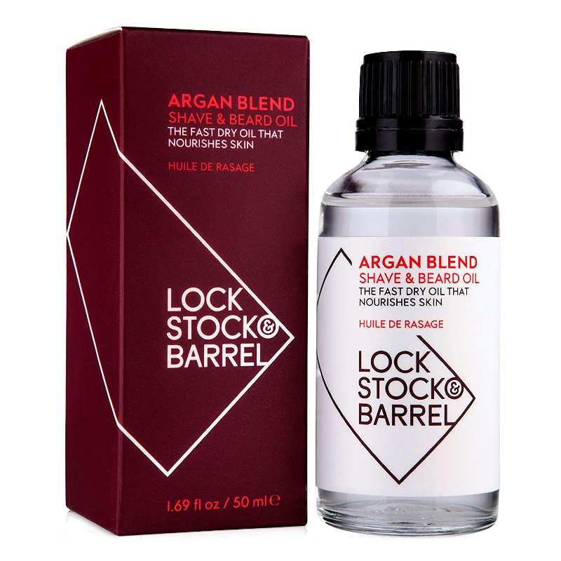 Lock Stock & Barrel Argan Blend Shave & Beard Oil 50ml