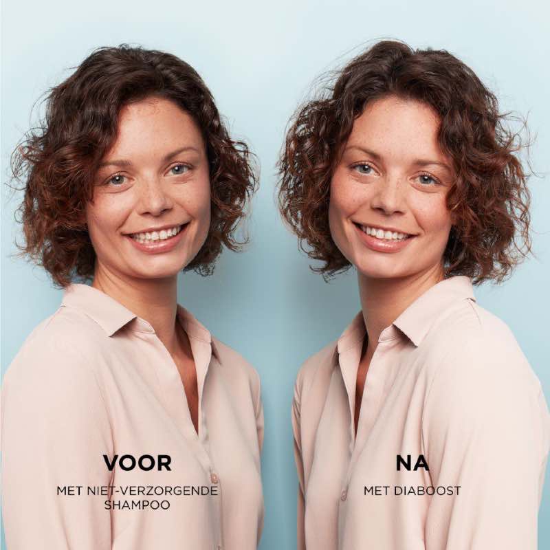 Nioxin Professional System 4 scalp revitalizer Voor en Na Halflang Krullend Haar