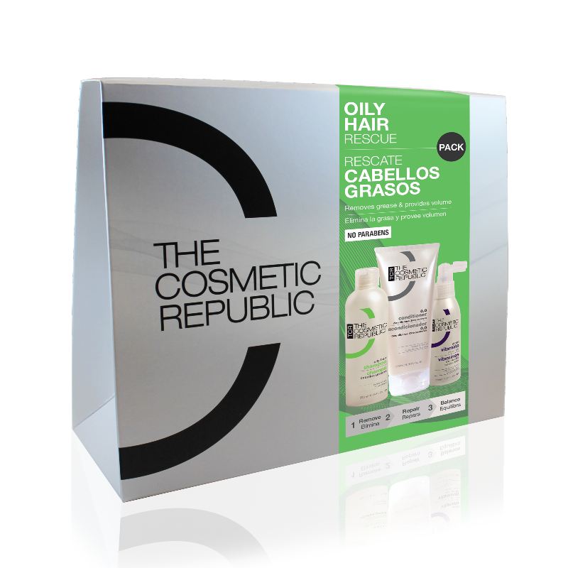 the cosmetic republic oily hair rescue pack