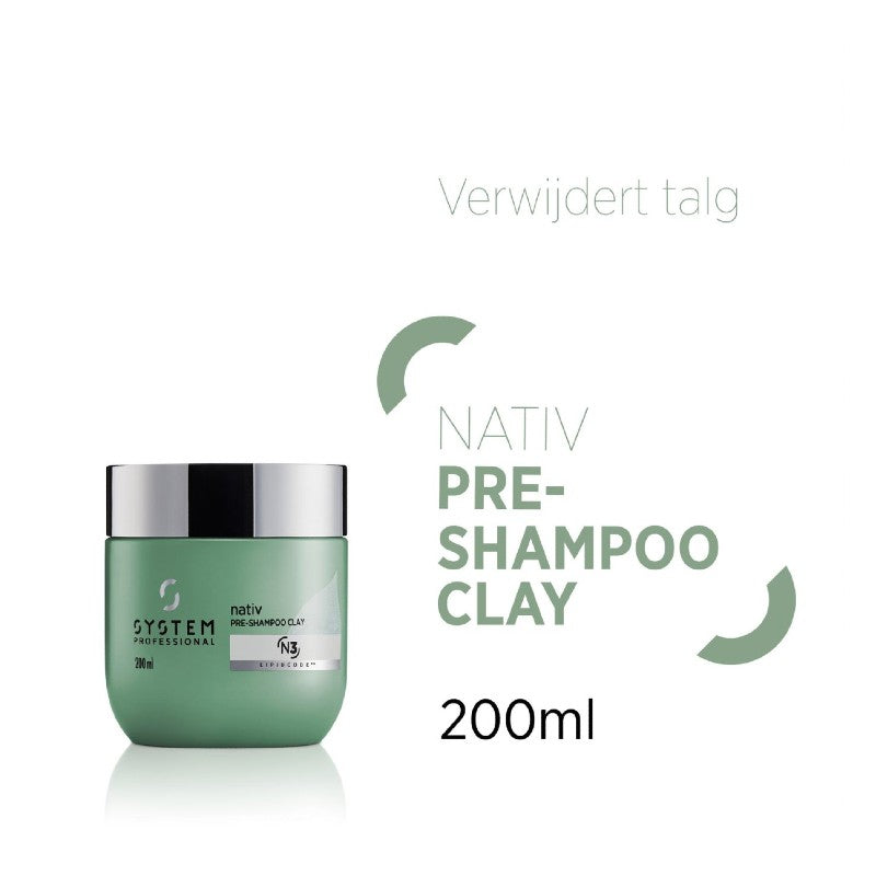 System Professional Nativ Pre-Shampoo Clay 200 ml  uitleg