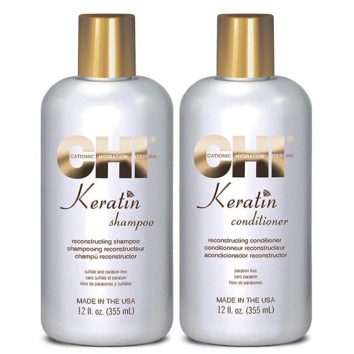 wat betreft Nuttig Vernederen CHI Keratin Duo Shampoo + Conditioner 355ml Kopen? ✔️ JohnBeerens.com