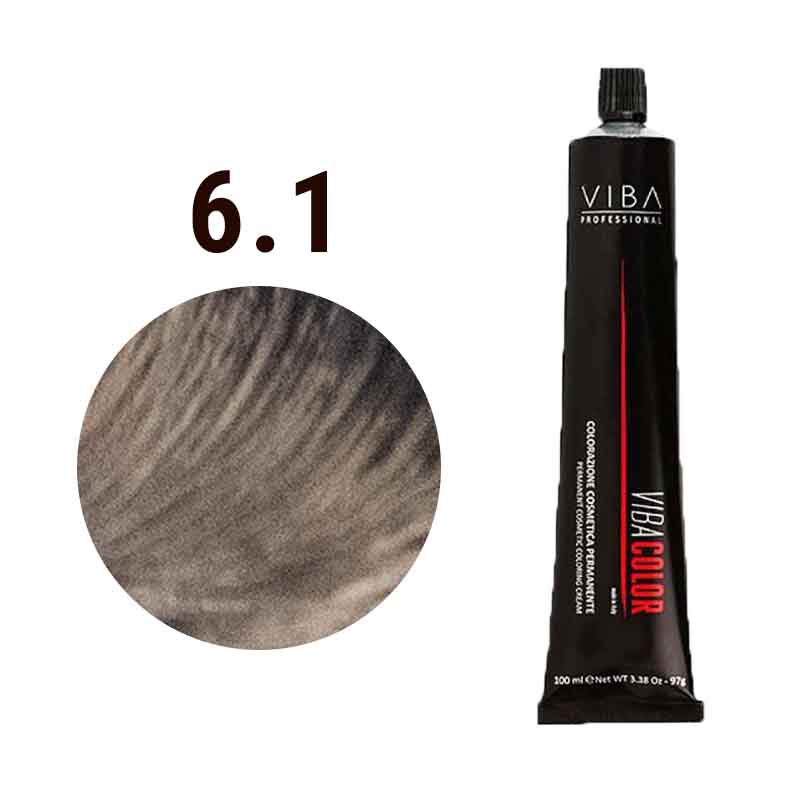 Viba 6.1 Permanent Coloring Cream Dark Ash Blonde