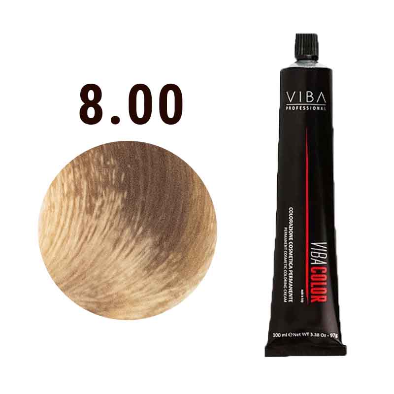 Viba 8.00 Permanent Coloring Cream Light Intense Natural Blonde
